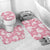Pink Aloha Hawaii Bathroom Set Monstera Hibiscus Plumeria Seamless Vibes - Polynesian Pride