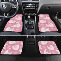 Pink Aloha Hawaii Car Mats Monstera Hibiscus Plumeria Seamless Vibes - Polynesian Pride