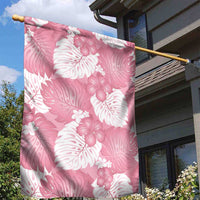 Pink Aloha Hawaii Garden Flag Monstera Hibiscus Plumeria Seamless Vibes - Polynesian Pride