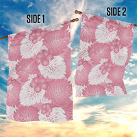 Pink Aloha Hawaii Garden Flag Monstera Hibiscus Plumeria Seamless Vibes - Polynesian Pride
