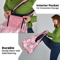 Pink Aloha Hawaii Grocery Bag Monstera Hibiscus Plumeria Seamless Vibes - Polynesian Pride