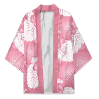 Pink Aloha Hawaii Kimono Monstera Hibiscus Plumeria Seamless Vibes - Polynesian Pride