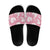 Pink Aloha Hawaii Slide Sandals Monstera Hibiscus Plumeria Seamless Vibes - Polynesian Pride