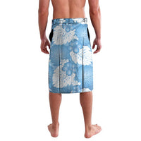 Blue Aloha Hawaii Lavalava Monstera Hibiscus Plumeria Seamless Vibes - Polynesian Pride