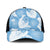 Blue Aloha Hawaii Mesh Trucker Cap Monstera Hibiscus Plumeria Seamless Vibes - Polynesian Pride