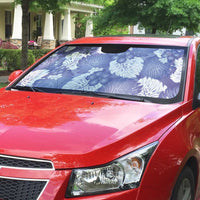 Purple Aloha Hawaii Auto Sun Shade Monstera Hibiscus Plumeria Seamless Vibes - Polynesian Pride