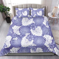 Purple Aloha Hawaii Bedding Set Monstera Hibiscus Plumeria Seamless Vibes LT14 - Polynesian Pride
