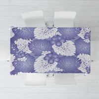 Purple Aloha Hawaii Tablecloth Monstera Hibiscus Plumeria Seamless Vibes - Polynesian Pride