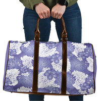 Purple Aloha Hawaii Travel Bag Monstera Hibiscus Plumeria Seamless Vibes - Polynesian Pride