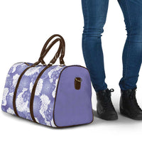 Purple Aloha Hawaii Travel Bag Monstera Hibiscus Plumeria Seamless Vibes - Polynesian Pride