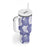 Purple Aloha Hawaii Tumbler With Handle Monstera Hibiscus Plumeria Seamless Vibes - Polynesian Pride