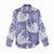 Purple Aloha Hawaii Women Casual Shirt Monstera Hibiscus Plumeria Seamless Vibes - Polynesian Pride
