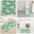 Green Aloha Hawaii Bathroom Set Monstera Hibiscus Plumeria Seamless Vibes - Polynesian Pride
