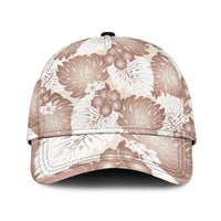 Mocha Mousse Aloha Hawaii Classic Cap Monstera Hibiscus Plumeria Seamless Vibes - Polynesian Pride