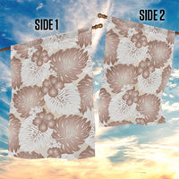 Mocha Mousse Aloha Hawaii Garden Flag Monstera Hibiscus Plumeria Seamless Vibes - Polynesian Pride