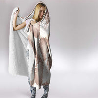 Mocha Mousse Aloha Hawaii Hooded Blanket Monstera Hibiscus Plumeria Seamless Vibes - Polynesian Pride