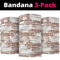 Mocha Mousse Aloha Hawaii Neck Gaiter Monstera Hibiscus Plumeria Seamless Vibes LT14