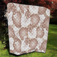 Mocha Mousse Aloha Hawaii Quilt Monstera Hibiscus Plumeria Seamless Vibes - Polynesian Pride