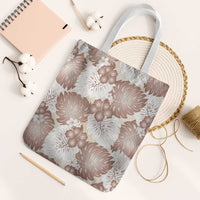 Mocha Mousse Aloha Hawaii Tote Bag Monstera Hibiscus Plumeria Seamless Vibes - Polynesian Pride