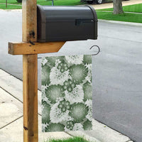 Sage Green Aloha Hawaii Garden Flag Monstera Hibiscus Plumeria Seamless Vibes - Polynesian Pride