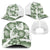 Sage Green Aloha Hawaii Mesh Trucker Cap Monstera Hibiscus Plumeria Seamless Vibes - Polynesian Pride