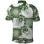 Sage Green Aloha Hawaii Polo Shirt Monstera Hibiscus Plumeria Seamless Vibes - Polynesian Pride