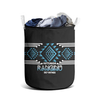 Aotearoa Atua Ranginui Laundry Basket Maori Sky Father Taniko Motifs LT14 - Polynesian Pride
