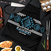 Aotearoa Atua Ranginui Apron Maori Sky Father Taniko Motifs LT14 Blue - Polynesian Pride