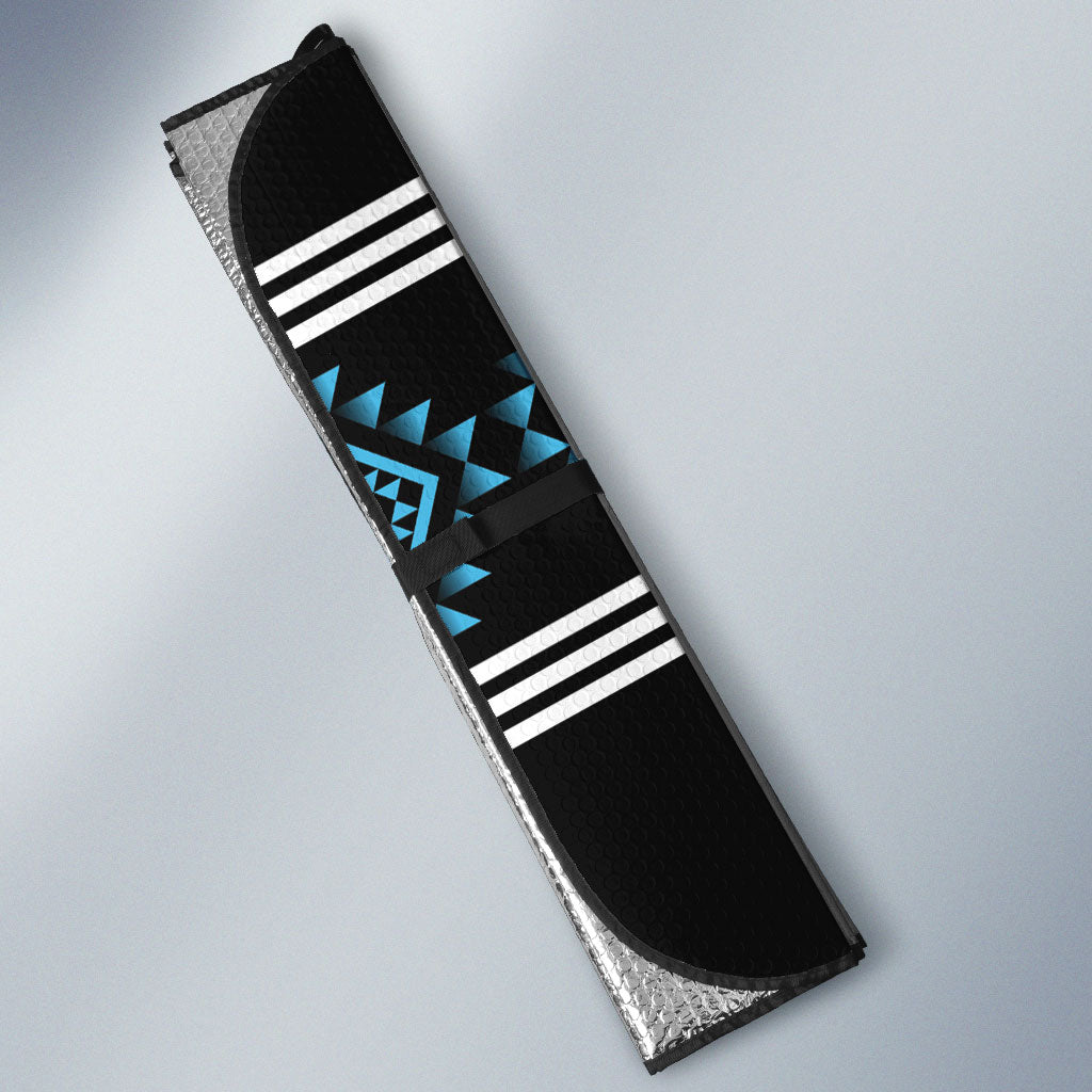 Aotearoa Atua Ranginui Auto Sun Shade Maori Sky Father Taniko Motifs LT14 - Polynesian Pride
