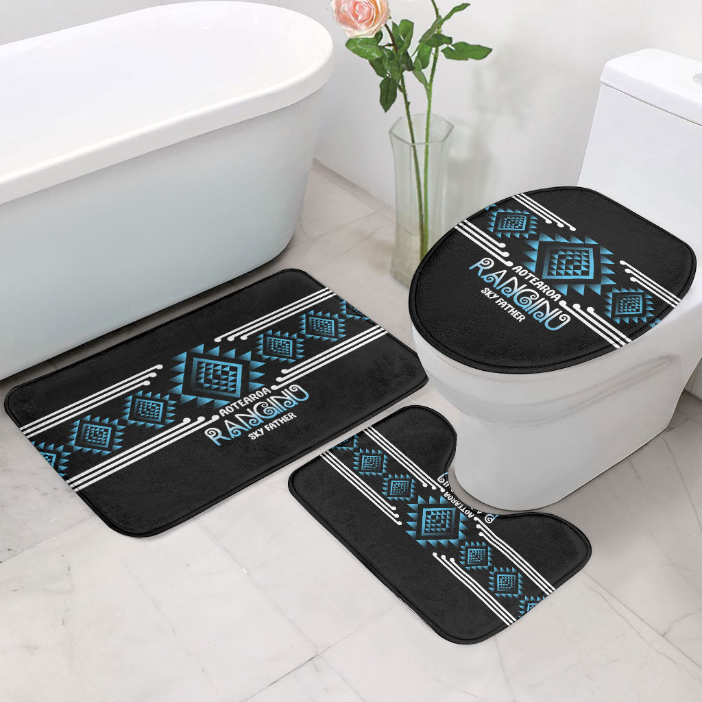 Aotearoa Atua Ranginui Bathroom Set Maori Sky Father Taniko Motifs LT14 - Polynesian Pride