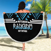Aotearoa Atua Ranginui Beach Blanket Maori Sky Father Taniko Motifs LT14 - Polynesian Pride