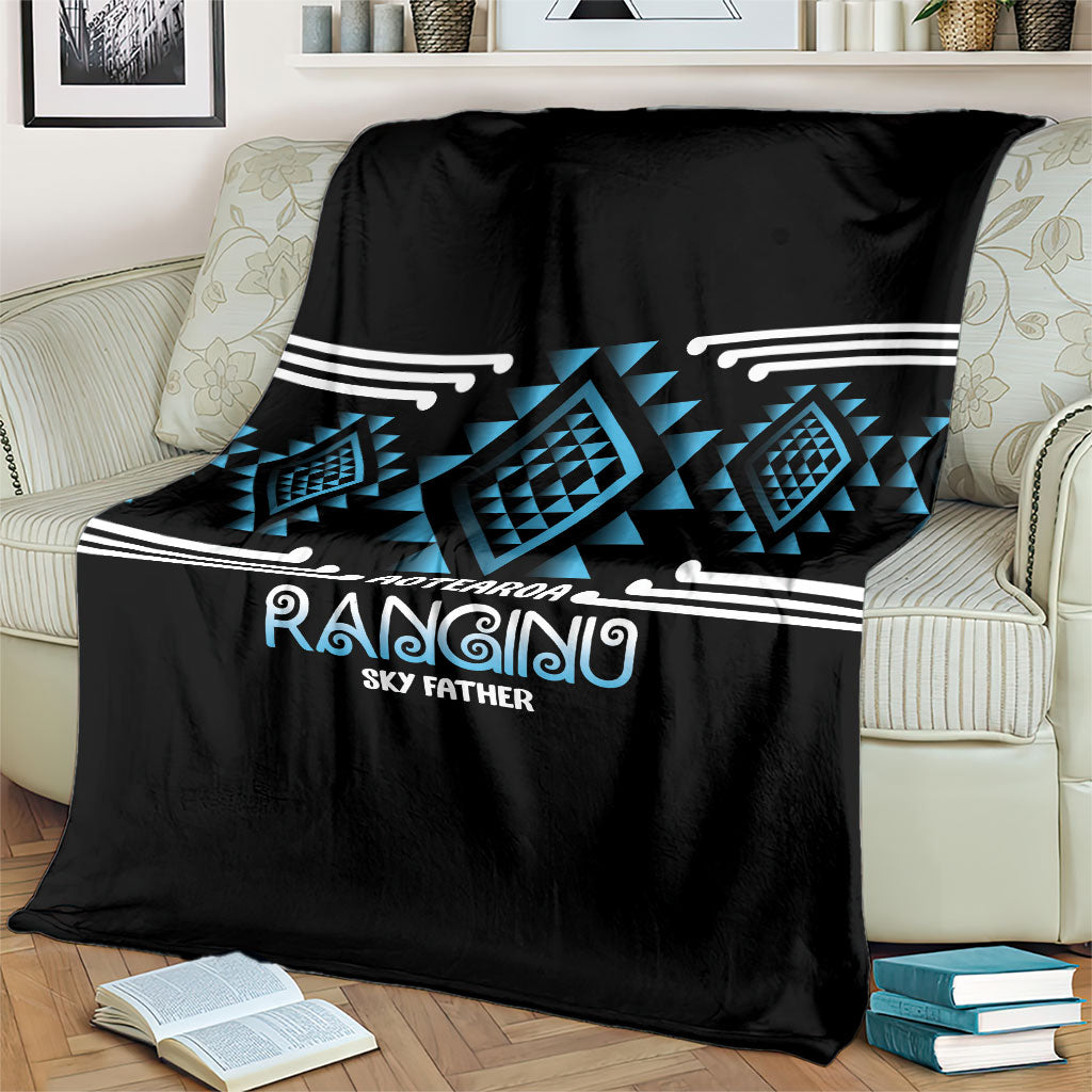 Aotearoa Atua Ranginui Blanket Maori Sky Father Taniko Motifs LT14 - Polynesian Pride