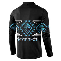 Aotearoa Atua Ranginui Personalised Button Sweatshirt Maori Sky Father Taniko Motifs LT14 - Polynesian Pride