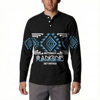 Aotearoa Atua Ranginui Personalised Button Sweatshirt Maori Sky Father Taniko Motifs LT14 - Polynesian Pride