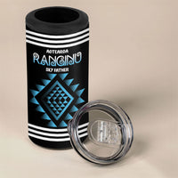 Aotearoa Atua Ranginui Personalised 4 in 1 Can Cooler Tumbler Maori Sky Father Taniko Motifs LT14 - Polynesian Pride