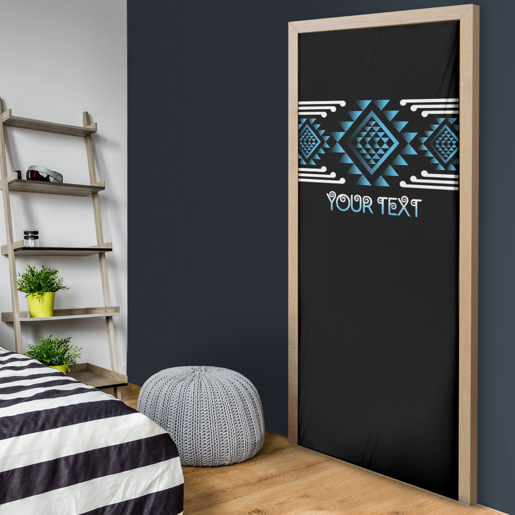 Aotearoa Atua Ranginui Personalised Door Cover Maori Sky Father Taniko Motifs LT14 - Polynesian Pride