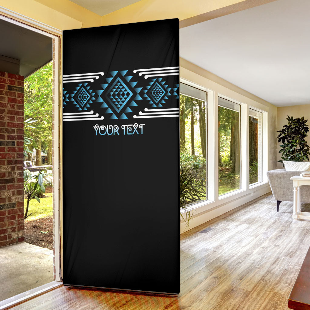 Aotearoa Atua Ranginui Personalised Door Cover Maori Sky Father Taniko Motifs LT14 - Polynesian Pride