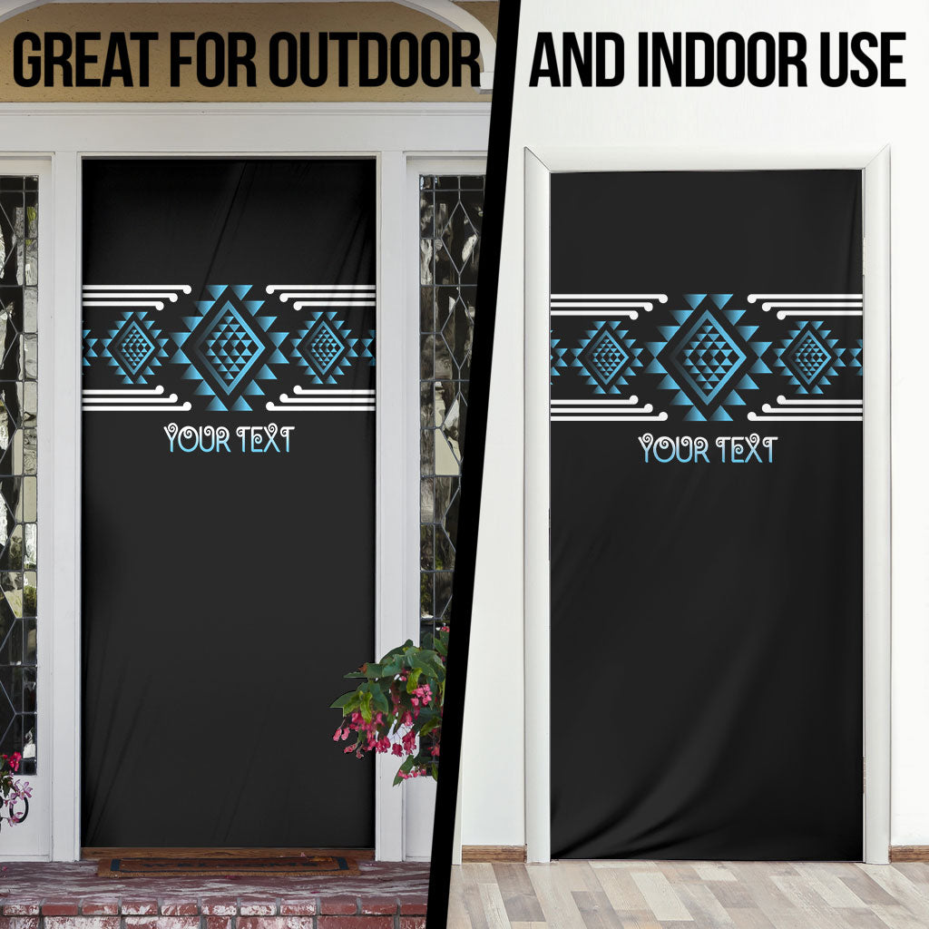 Aotearoa Atua Ranginui Personalised Door Cover Maori Sky Father Taniko Motifs LT14 - Polynesian Pride
