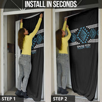 Aotearoa Atua Ranginui Personalised Door Cover Maori Sky Father Taniko Motifs LT14 - Polynesian Pride