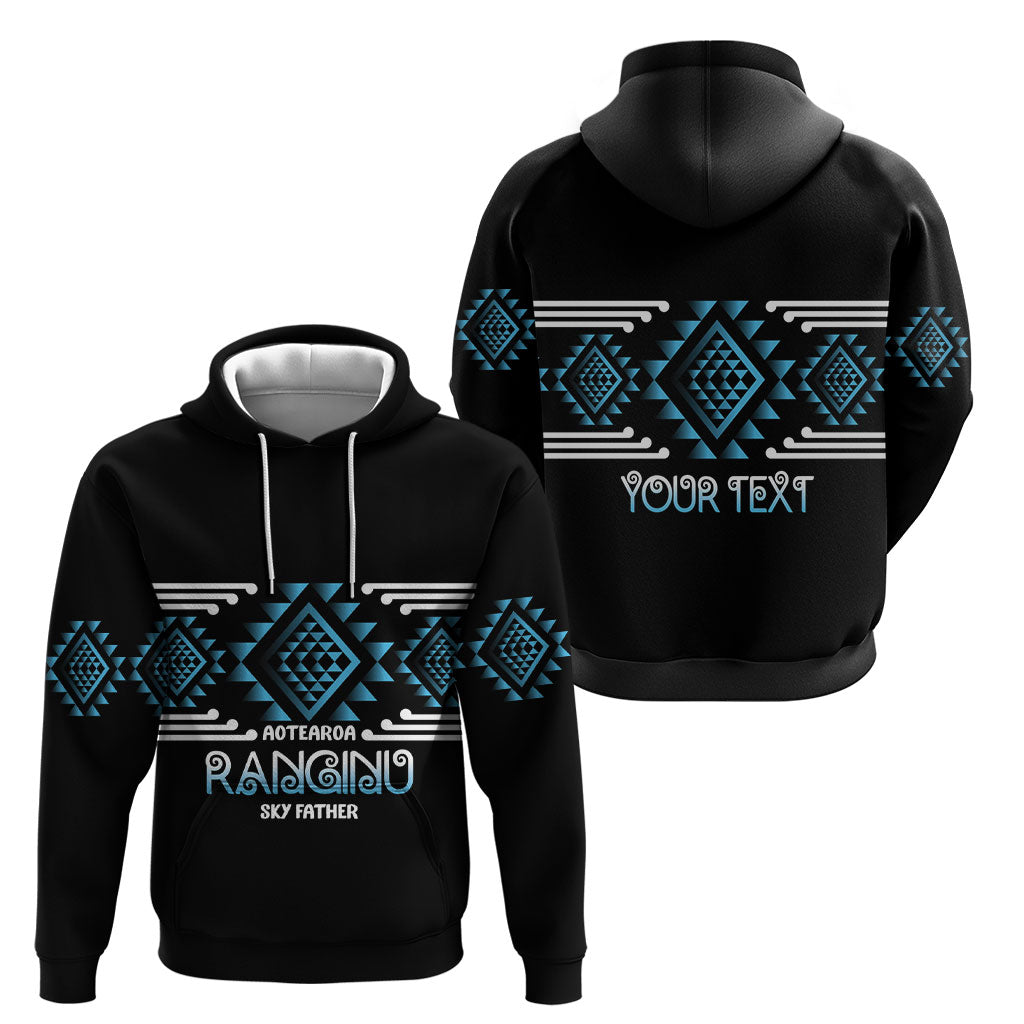 Aotearoa Atua Ranginui Personalised Hoodie Maori Sky Father Taniko Motifs LT14 - Polynesian Pride