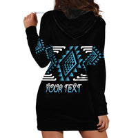 Aotearoa Atua Ranginui Personalised Hoodie Dress Maori Sky Father Taniko Motifs LT14 - Polynesian Pride