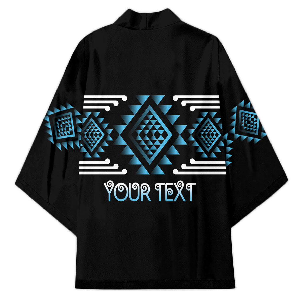 Aotearoa Atua Ranginui Personalised Kimono Maori Sky Father Taniko Motifs LT14 - Polynesian Pride