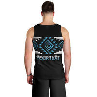 Aotearoa Atua Ranginui Personalised Men Tank Top Maori Sky Father Taniko Motifs LT14 - Polynesian Pride