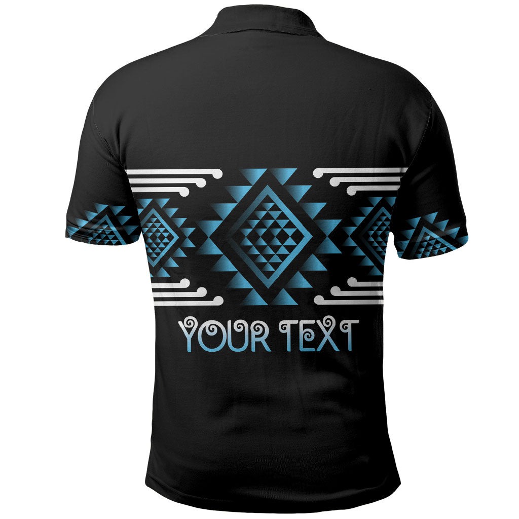 Aotearoa Atua Ranginui Personalised Polo Shirt Maori Sky Father Taniko Motifs LT14 - Polynesian Pride
