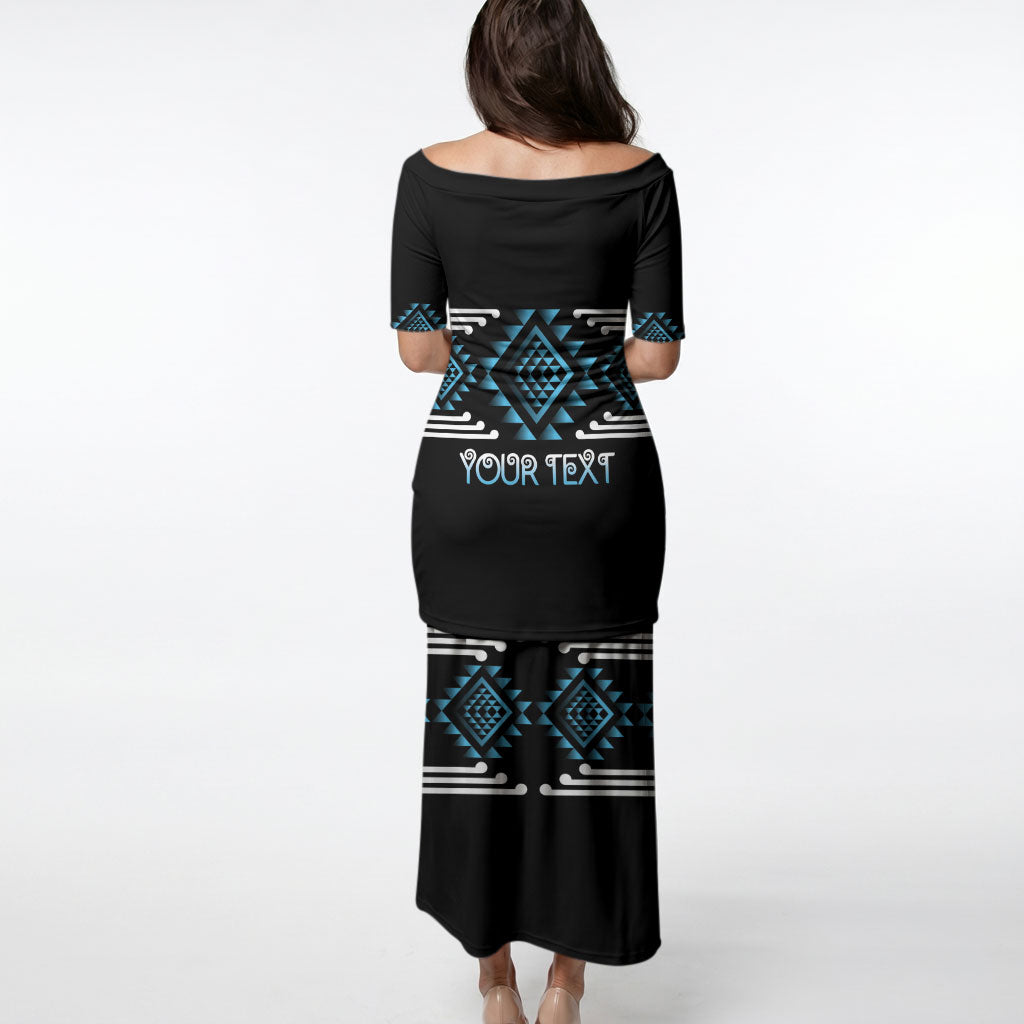 Aotearoa Atua Ranginui Personalised Puletasi Maori Sky Father Taniko Motifs LT14 - Polynesian Pride
