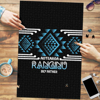 Aotearoa Atua Ranginui Puzzle Maori Sky Father Taniko Motifs LT14 Blue - Polynesian Pride