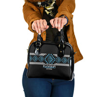 Aotearoa Atua Ranginui Shoulder Handbag Maori Sky Father Taniko Motifs LT14 One Size Blue - Polynesian Pride