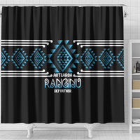 Aotearoa Atua Ranginui Shower Curtain Maori Sky Father Taniko Motifs LT14 - Polynesian Pride