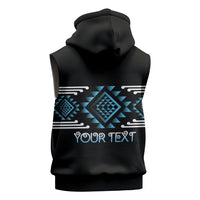 Aotearoa Atua Ranginui Personalised Sleeveless Hoodie Maori Sky Father Taniko Motifs LT14 - Polynesian Pride