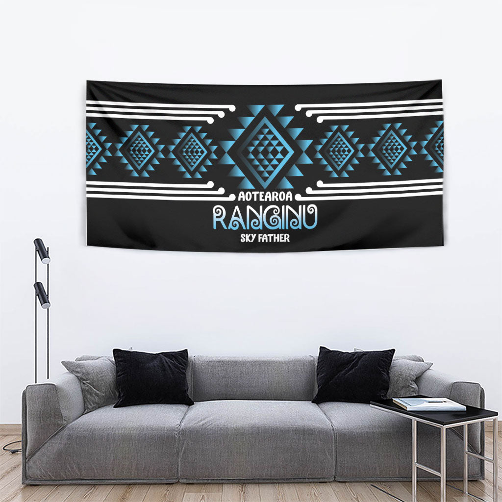 Aotearoa Atua Ranginui Tapestry Maori Sky Father Taniko Motifs LT14 - Polynesian Pride